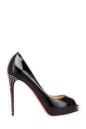 Черные Туфли из лакированной кожи New Very Prive 120 Christian Louboutin