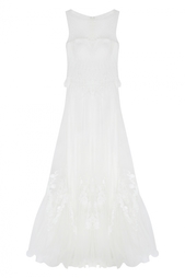 Платье с кружевом Tony Ward
