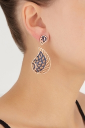Серьги с цирконами Feathers or Wings Jewel Mania