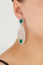 Серьги с цирконами Drop Earrings Jewel Mania