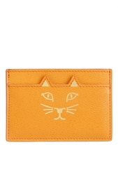 Кожаная визитница Feline Card Holder Charlotte Olympia