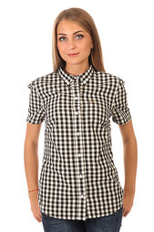 Рубашка в клетку женская Fred Perry Gingham Shirt Black/White