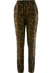 Трикотажные брюки от Maite Kelly (зеленый хаки/черный с рисунком) Bonprix