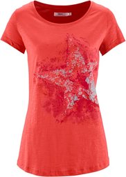Футболка с коротким рукавом (индиго) Bonprix
