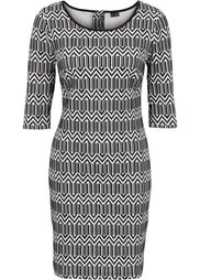 Жаккардовое платье (черный) Bonprix