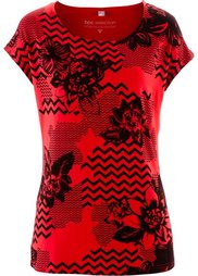 Футболка (черный/белый) Bonprix