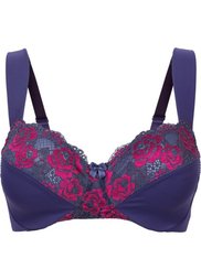 Разгрузочный бюстгальтер без косточек, чашка F (пионовый/горячий ярко-розовый) Bonprix