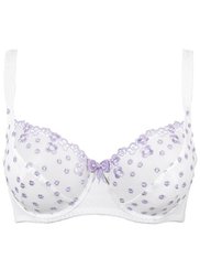 Бюстгальтер, чашка C (белый/фиолетовая орхидея) Bonprix