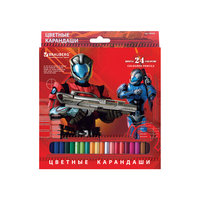 Цветные карандаши "Star Patrol", 24 цв., Brauberg