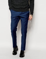 Темно-синие облегающие брюки ASOS - Темно-синий