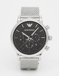 Часы с хронографом из нержавеющей стали Emporio Armani AR1808