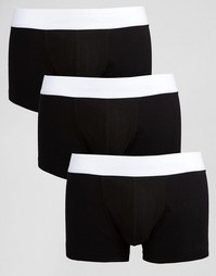 3 черных трусов‑хипстеров ASOS - СКИДКА 20% - Monochrome