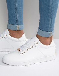 Белые кроссовки со шнурками на заднике ASOS - Белый