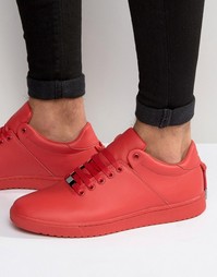 Красные кроссовки со шнурками на заднике ASOS - Красный