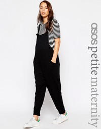 Трикотажный комбинезон для беременных ASOS Maternity PETITE - Черный