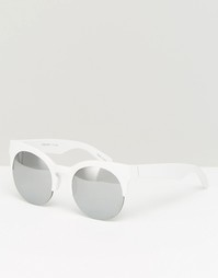 Солнцезащитные очки кошачий глаз с зеркальными стеклами Pieces