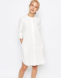 Удлиненное платье-рубашка Closet - Белый