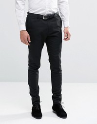 Черные супероблегающие брюки ASOS - Черный