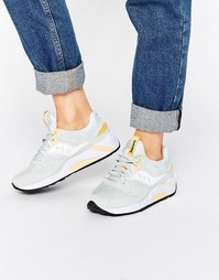 Светло-серые кроссовки Saucony Grid 9000 - Светло-серый