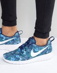 Кроссовки с принтом Nike Roshe One 833620-410 - Синий