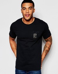 Черная футболка с принтом на кармане Nike 777877-010 - Черный