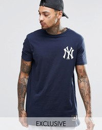 Длинная футболка Majestic New York Yankees эксклюзивно для ASOS