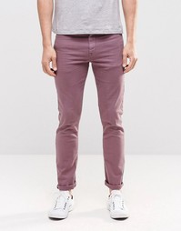 Зауженные джинсы фиолетового цвета ASOS - Фиолетовый