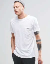Белая классическая футболка с логотипом на кармане Cheap Monday