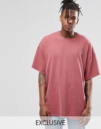 Окрашенная oversize‑футболка Reclaimed Vintage - Розовый