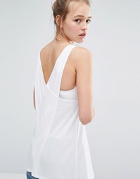 Monki Cross Back Top - Белый