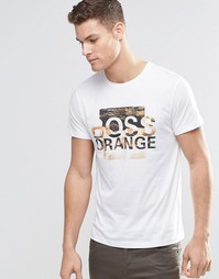 Белая футболка с логотипом BOSS Orange - Белый