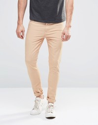 Светло-розовые супероблегающие джинсы ASOS - Розовая пыль