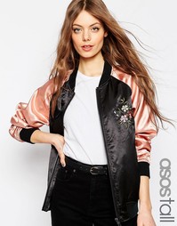 Куртка-пилот с цветочной вышивкой ASOS TALL Premium - Мульти