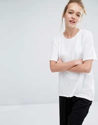 Фактурный топ Monki - Белый