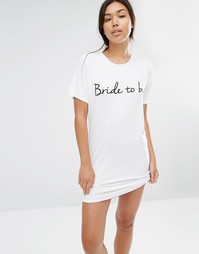 Ночная сорочка Bride To Be Boohoo - Белый