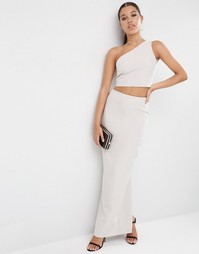 Юбка макси ASOS Premium - Серебряный