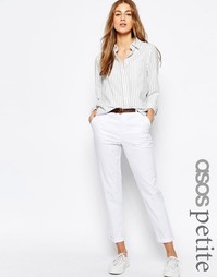 Чиносы с ремнем ASOS PETITE - Темно-синий