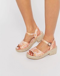 Эспадрильи на каблуке ASOS TABBY - Цветочный рисунок