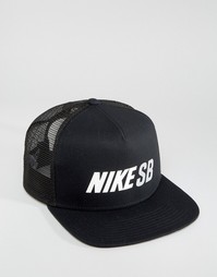 Черная кепка-бейсболка Nike SB Reflect 806014‑010 - Черный