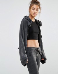 Серое худи Wildfox Hideout - Грязно-черный