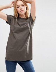 Удлиненная футболка ASOS The Ultimate - Хаки