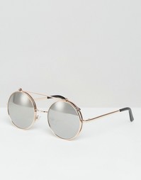 Круглые солнцезащитные очки с зеркальными стеклами Jeepers Peepers
