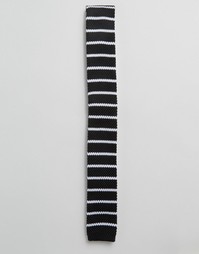 Трикотажный галстук Selected - Черный