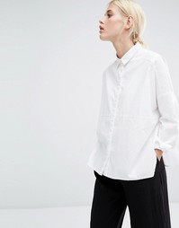 Monki Collared Shirt - Белый