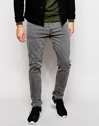 Серые выбеленные джинсы слим Only &amp; Sons - Серый