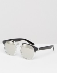 Круглые солнцезащитные очки с полупрозрачной оправой Jeepers Peepers
