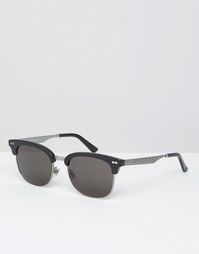 Солнцезащитные очки в стиле ретро Gucci - Черный