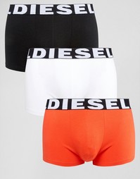 Набор из 3 хлопковых стретчевых боксеров-брифов Diesel - Мульти