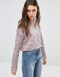 Укороченный свитшот Cheap Monday - Rose quartz