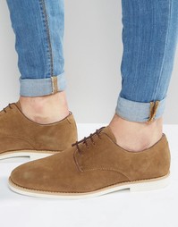 Коричневые замшевые дерби KG By Kurt Geiger - Рыжий